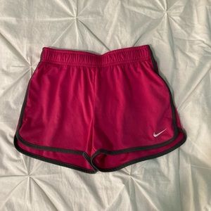Girls pink Dri-fit Nike shorts